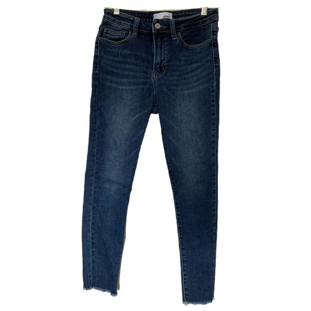 Vervet Mid Rise Dark Wash Skinny Jeans